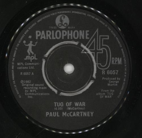 Paul McCartney and Wings Tug Of War 7" vinyl single (7 inch record / 45) UK MCC07TU38775