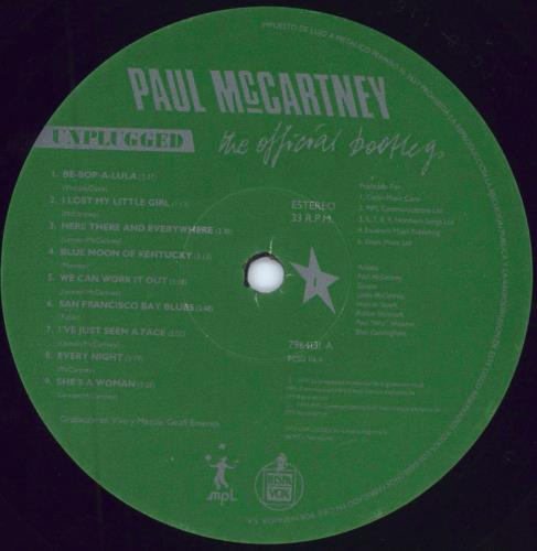 Paul McCartney and Wings Unplugged: The Official Bootleg - Numbered vinyl LP album (LP record) UK MCCLPUN237849