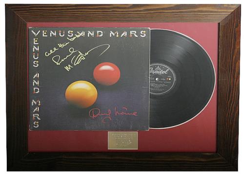 Paul McCartney and Wings Venus And Mars - Autographed memorabilia UK MCCMMVE461885