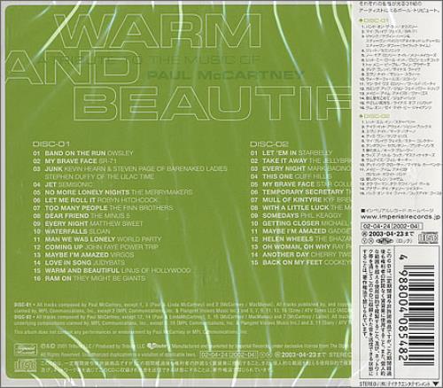 Paul McCartney and Wings Warm & Beautiful - A Tribute To The Music Of Paul McCartney 2 CD album set (Double CD) Japanese MCC2CWA215672