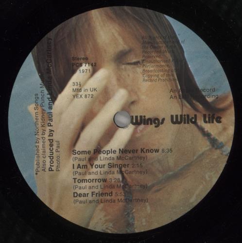 Paul McCartney and Wings Wild Life vinyl LP album (LP record) UK MCCLPWI522233