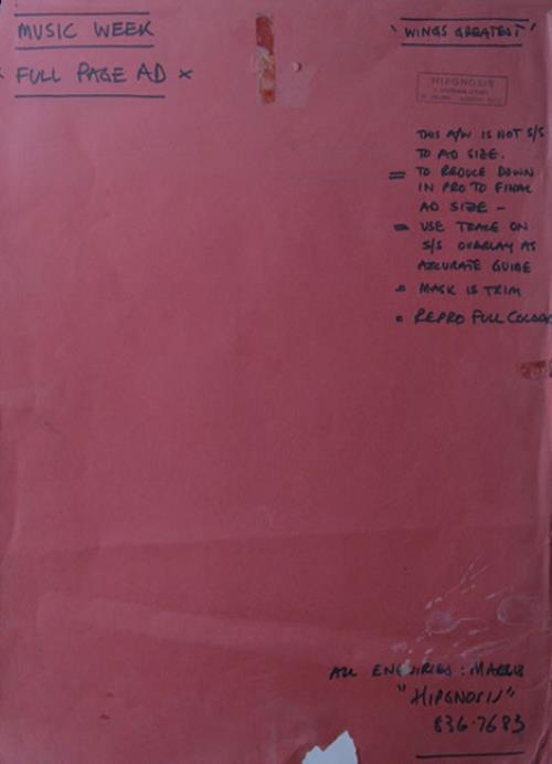 Paul McCartney and Wings Wings Greatest artwork UK MCCARWI515373