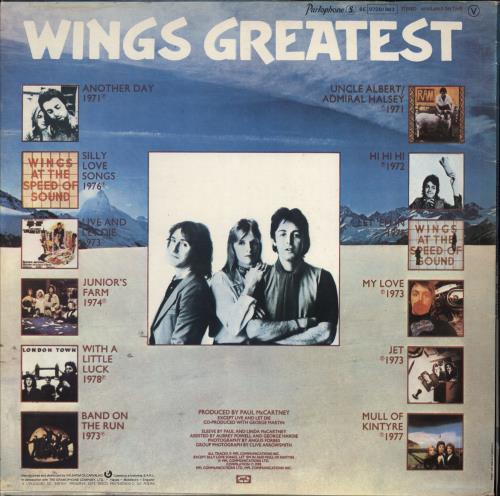 Paul McCartney and Wings Wings Greatest vinyl LP album (LP record) Portuguese MCCLPWI769154