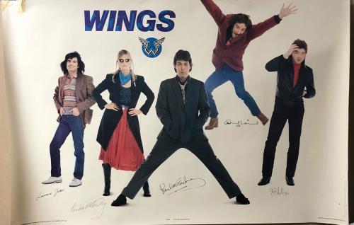 Paul McCartney and Wings Wings poster UK MCCPOWI726290