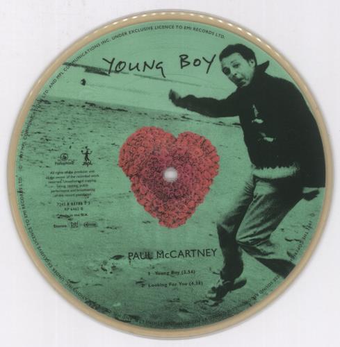 Paul McCartney and Wings Young Boy 7" vinyl picture disc (7 inch picture disc single) UK MCC7PYO84713