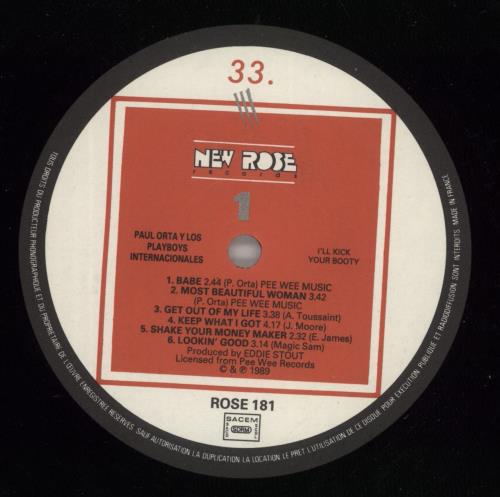 Paul Orta I'll Kick Your Booty vinyl LP album (LP record) UK 948LPIL873305