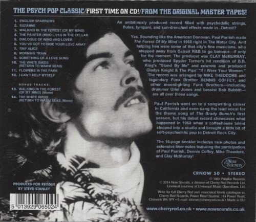 Paul Parrish The Forest Of My Mind CD album (CDLP) UK PMVCDTH843256