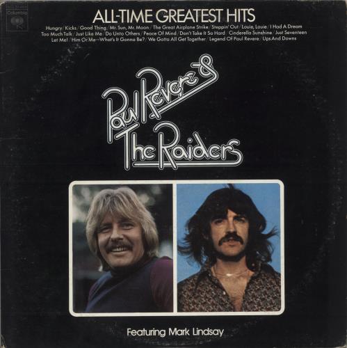Paul Revere & The Raiders All-Time Greatest Hits 2-LP vinyl record set (Double LP Album) US PRV2LAL871697