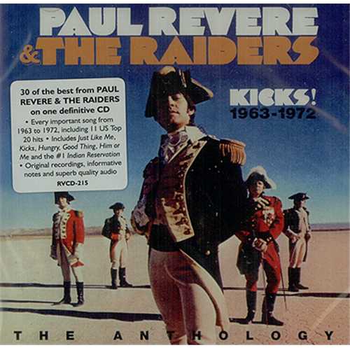 Paul Revere & The Raiders Kicks! 1963-1972 CD album (CDLP) Australian PRVCDKI407649