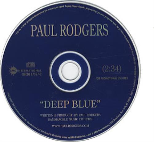 Paul Rodgers Deep Blue CD single (CD5 / 5") US RGRC5DE333366