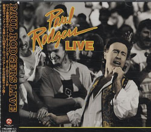 Paul Rodgers Live CD album (CDLP) Japanese RGRCDLI339340