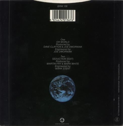 Paul Rutherford Oh World 7" vinyl single (7 inch record / 45) UK RUT07OH195600