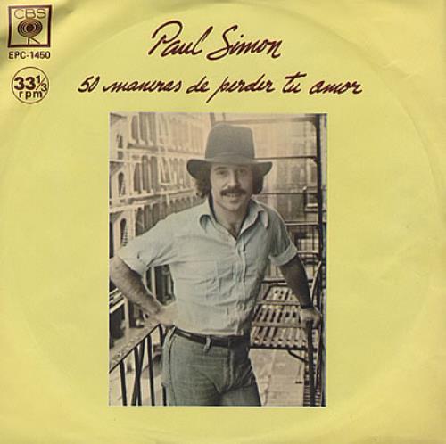 Paul Simon 50 Maneras De Perder Tu Amor 7" vinyl single (7 inch record / 45) Mexican PSI07MA372263