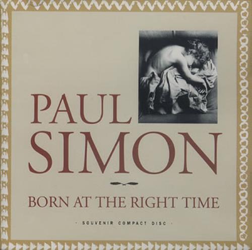 Paul Simon Born At The Right Time CD single (CD5 / 5") UK PSIC5BO60717