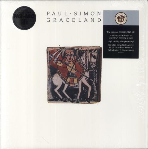 Paul Simon Graceland - 180gm - Stickered Shrink vinyl LP album (LP record) US PSILPGR833835