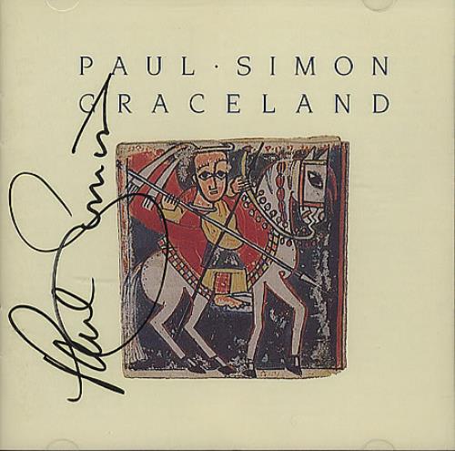 Paul Simon Graceland - Autographed CD album (CDLP) US PSICDGR365861