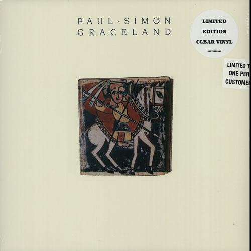 Paul Simon Graceland - Clear Vinyl - Sealed vinyl LP album (LP record) UK PSILPGR634748