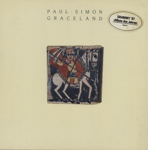 Paul Simon Graceland - 'Grammy '87' sticker vinyl LP album (LP record) German PSILPGR757078