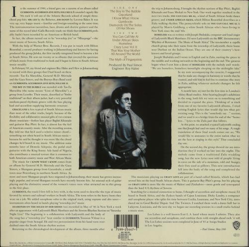 Paul Simon Graceland vinyl LP album (LP record) German PSILPGR764189