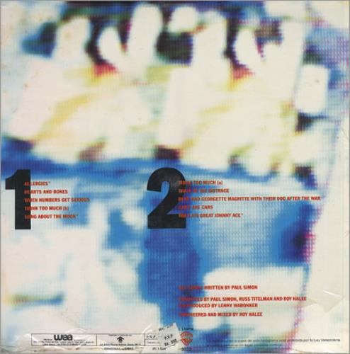 Paul Simon Hearts And Bones - sealed vinyl LP album (LP record) Venezuelan PSILPHE237619