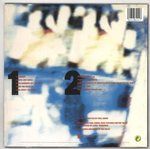 Paul Simon Hearts And Bones - Sealed vinyl LP album (LP record) UK PSILPHE735508