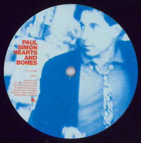 Paul Simon Hearts And Bones vinyl LP album (LP record) US PSILPHE829336
