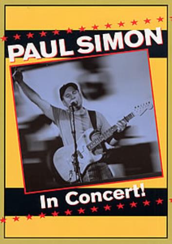 Paul Simon In Concert tour programme UK PSITRIN238483