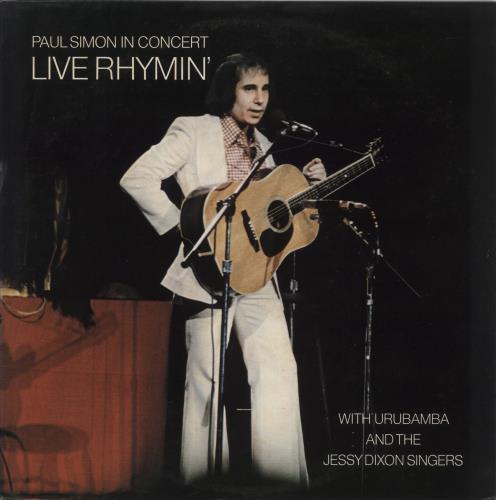 Paul Simon Live Rhymin' - Promo Stamped vinyl LP album (LP record) Japanese PSILPLI872556