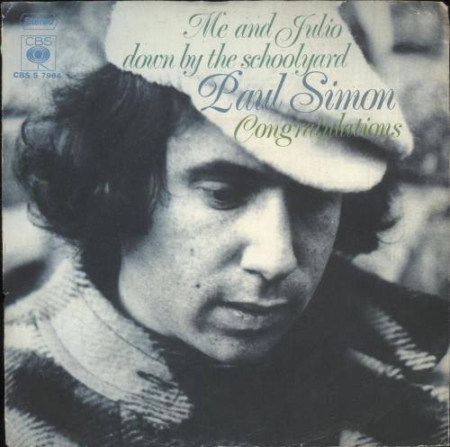 Paul Simon Me And Julio Down By The Schoolyard + Sleeve 7" vinyl single (7 inch record / 45) German PSI07ME749236