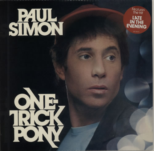 Paul Simon One Trick Pony - Stickered Sleeve vinyl LP album (LP record) US PSILPON443657