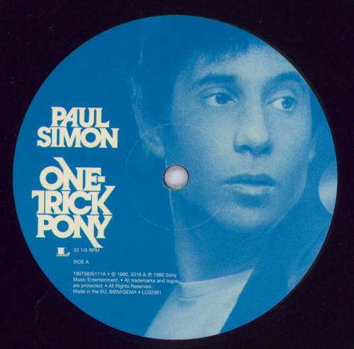 Paul Simon One Trick Pony vinyl LP album (LP record) UK PSILPON829337
