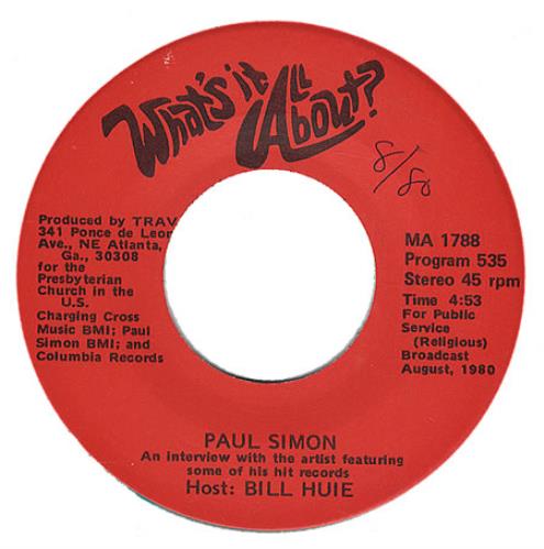 Paul Simon What's It All About 7" vinyl single (7 inch record / 45) US PSI07WH205566