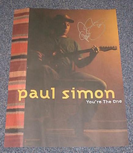 Paul Simon You're The One - autographed display US PSIDIYO192276