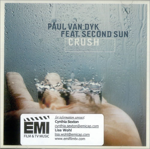 Paul Van Dyk Crush CD single (CD5 / 5") US PVDC5CR477369