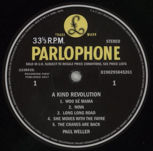 Paul Weller A Kind Revolution - 180gram Vinyl - Autographed vinyl LP album (LP record) UK WELLPAK878825