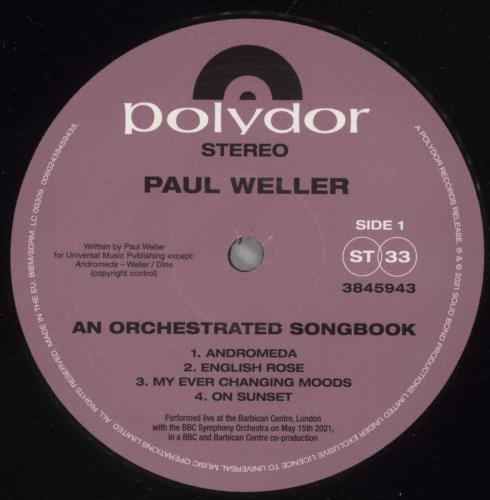 Paul Weller An Orchestral Songbook + Booklet - EX 2-LP vinyl record set (Double LP Album) UK WEL2LAN875549