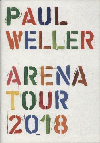 Paul Weller Arena Tour 2018 tour programme UK WELTRAR879042