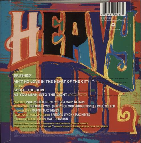 Paul Weller Brushed - A Heavy Soul EP 7" vinyl single (7 inch record / 45) UK WEL07BR90916