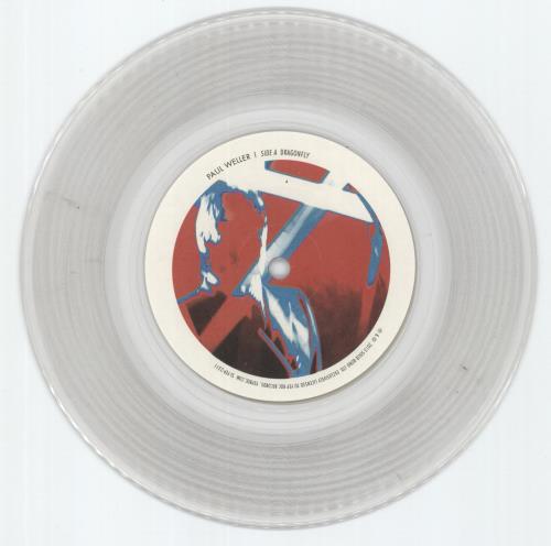 Paul Weller Dragonfly - Clear Vinyl 7" vinyl single (7 inch record / 45) US WEL07DR764684