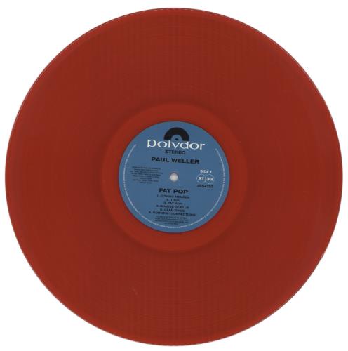 Paul Weller Fat Pop (Volume 1) - Red Vinyl vinyl LP album (LP record) UK WELLPFA871254
