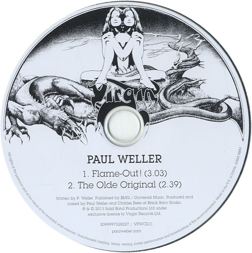 Paul Weller Flame-Out! CD single (CD5 / 5") UK WELC5FL589145