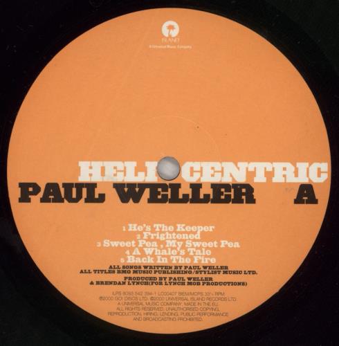 Paul Weller Heliocentric vinyl LP album (LP record) UK WELLPHE878553