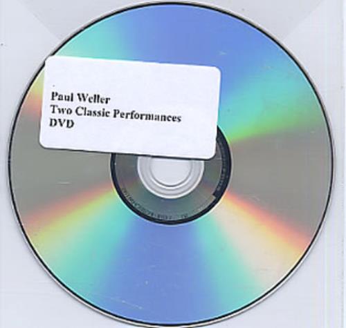 Paul Weller Live - Two Classic Performances DVD UK WELDDLI333026