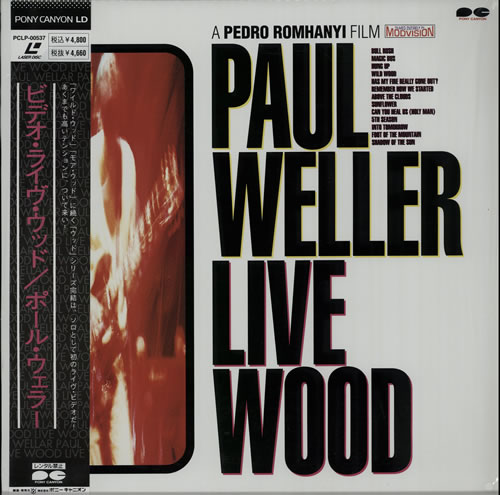 Paul Weller Live Wood laserdisc / lazerdisc Japanese WELLZLI575334