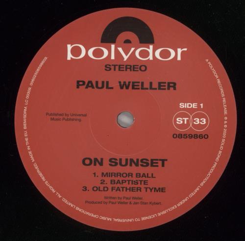 Paul Weller On Sunset 2-LP vinyl record set (Double LP Album) UK WEL2LON868587