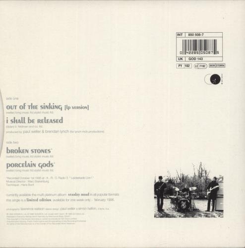 Paul Weller Out Of The Sinking - Numbered + Postcard 7" vinyl single (7 inch record / 45) UK WEL07OU60789