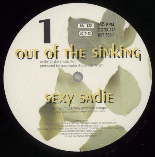 Paul Weller Out Of The Sinking 12" vinyl single (12 inch record / Maxi-single) UK WEL12OU64769