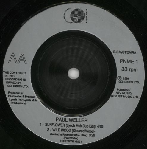 Paul Weller Shadow Of The Sun (Live) EP 7" vinyl single (7 inch record / 45) UK WEL07SH47279