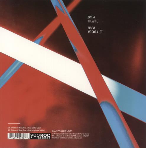 Paul Weller The Attic 7" vinyl single (7 inch record / 45) US WEL07TH879544