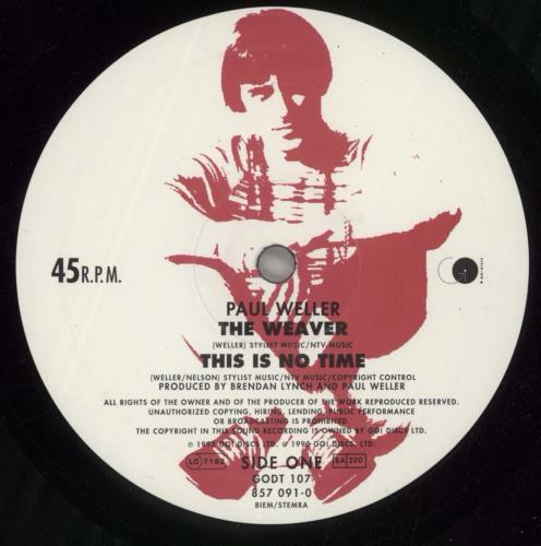 Paul Weller The Weaver EP 10" vinyl single (10 inch record) UK WEL10TH63813